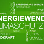 Energiewende Klimaschutz Hintergrund Textcloud